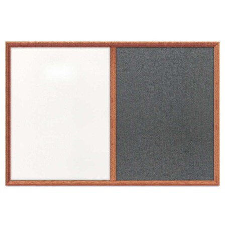 United Visual Products Enclosed Corkboard, 1 Door, 48"x36", 4" Fra, UV3423-WHITE-CORK UV3423-WHITE-CORK